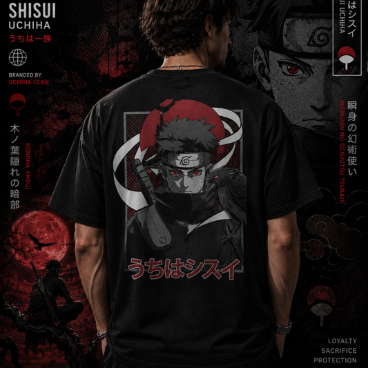 1- T-shirt Naruto Shisui – occhio Sharingan, vestibilità unisex
