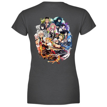 T-shirt Donna Pilastri Demon Slayer – Abbigliamento Streetwear per Otaku