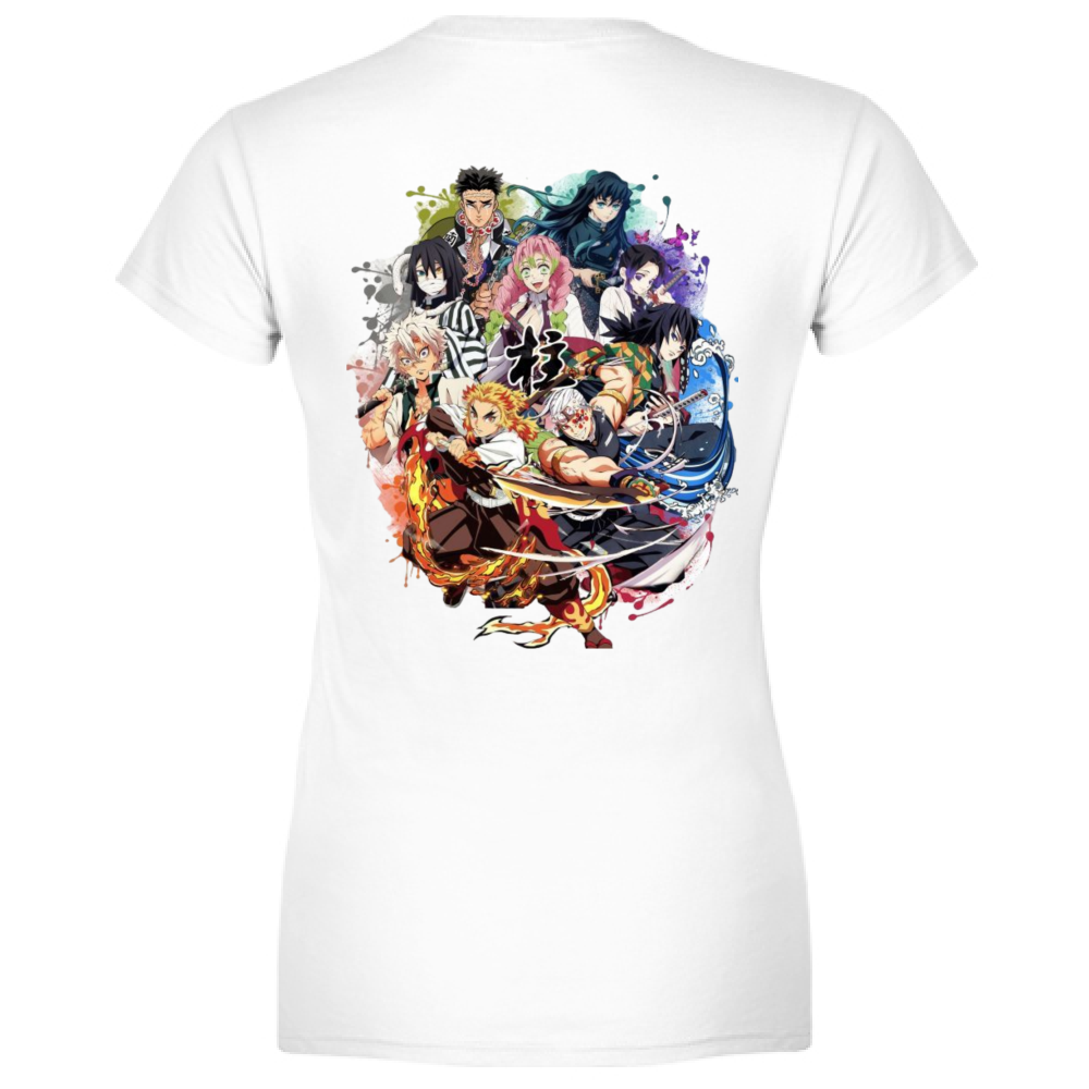 T-shirt Donna Pilastri Demon Slayer – Abbigliamento Streetwear per Otaku