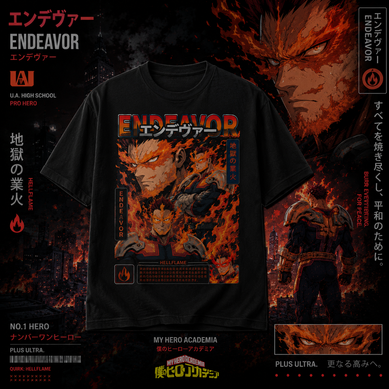 1Endevour T-shirt - Unisex My Hero Academia