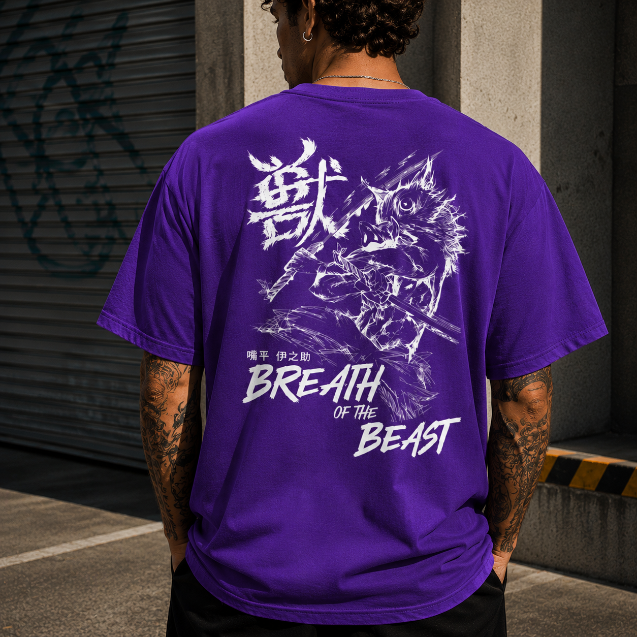 1-Inosuke Hashibira T-shirt - Anime Demon Slayer