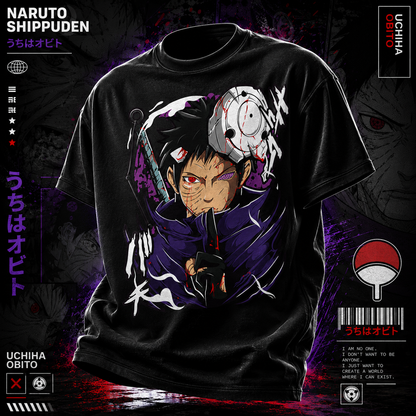 1Obito Uchiha T-shirt - unisex Anime Naruto