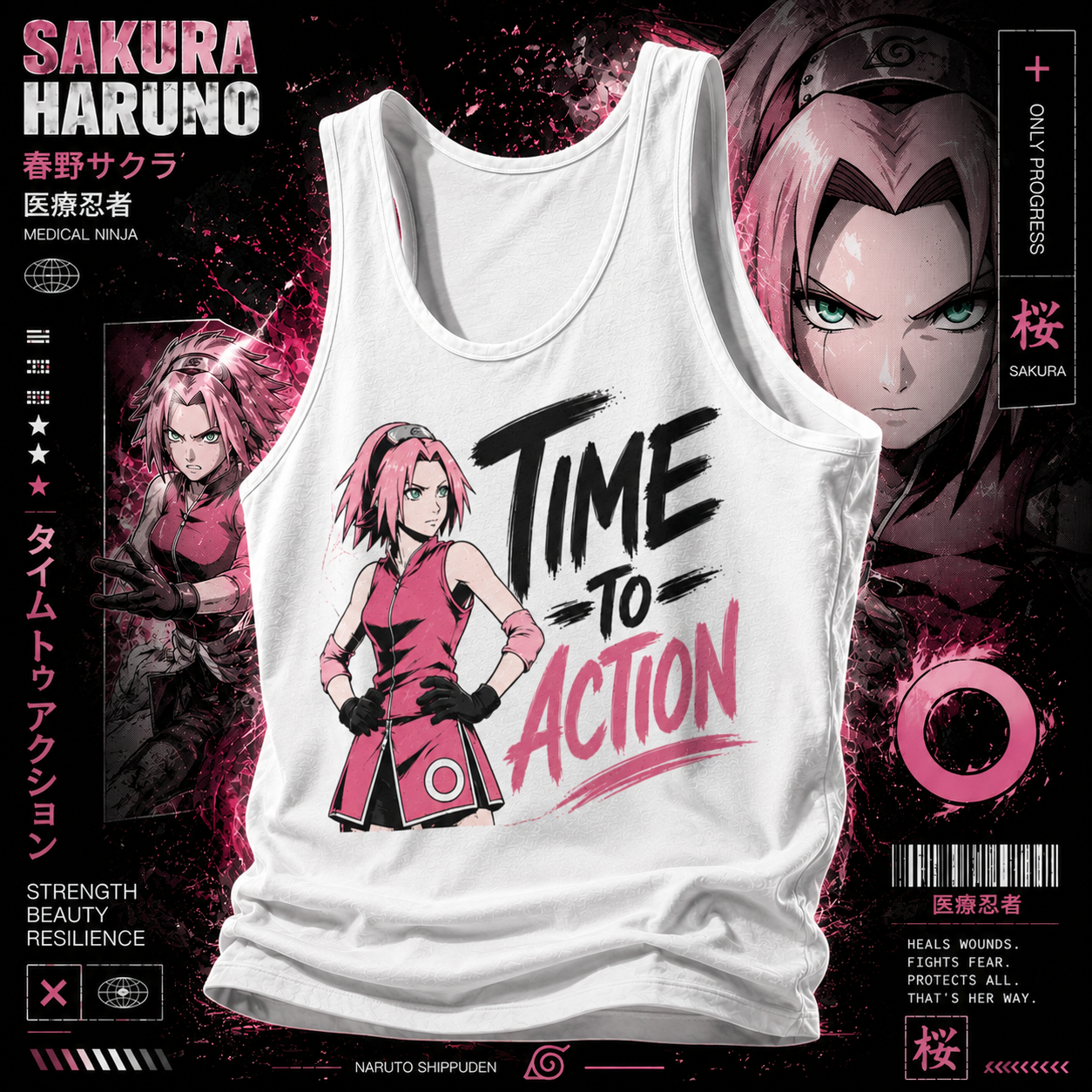 1Sakura Canotta - Time to action anime Naruto