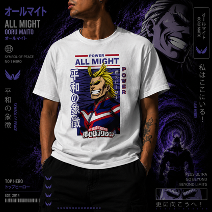 1All Might T-shirt - Anime My Hero Academia