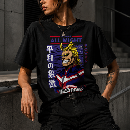 1All Might T-shirt - Anime My Hero Academia