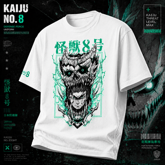 1Kaiju No. 8 T-Shirt - Skull Monster Anime