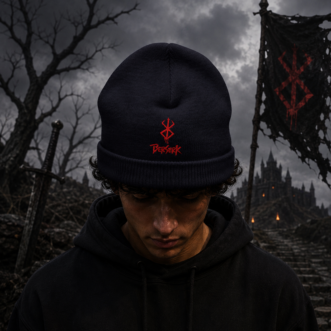 1Berserk logo - Berretto Anime&Manga