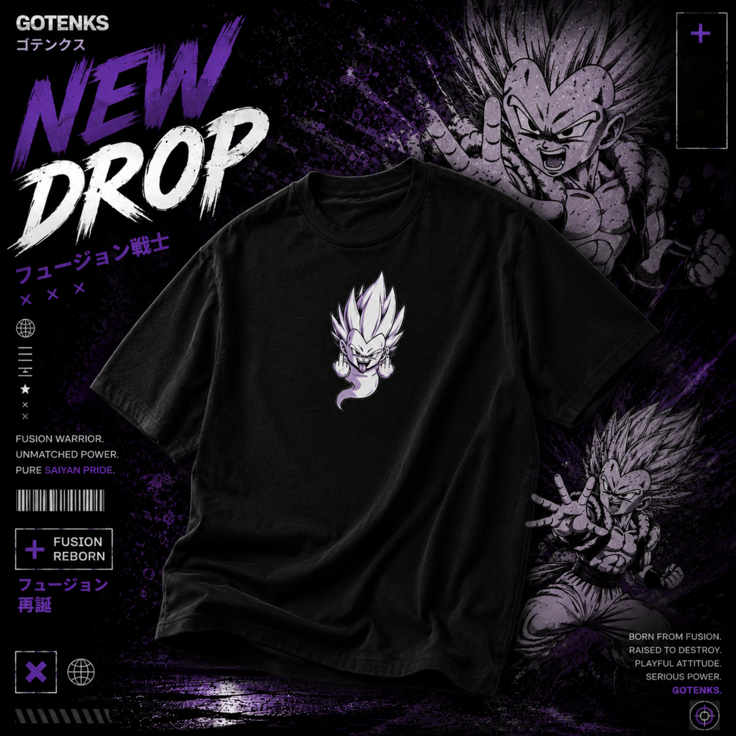 1Gitenks T-shirt - Anime Dragon Ball Z