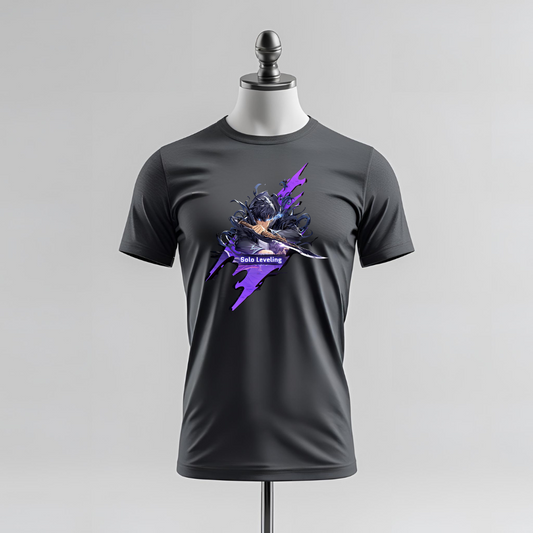 1- T-shirt Solo Leveling - Edizione Sung Jin-Woo epica