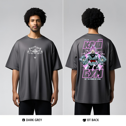 2- T-shirt sbiadita oversize Gym Black Goku
