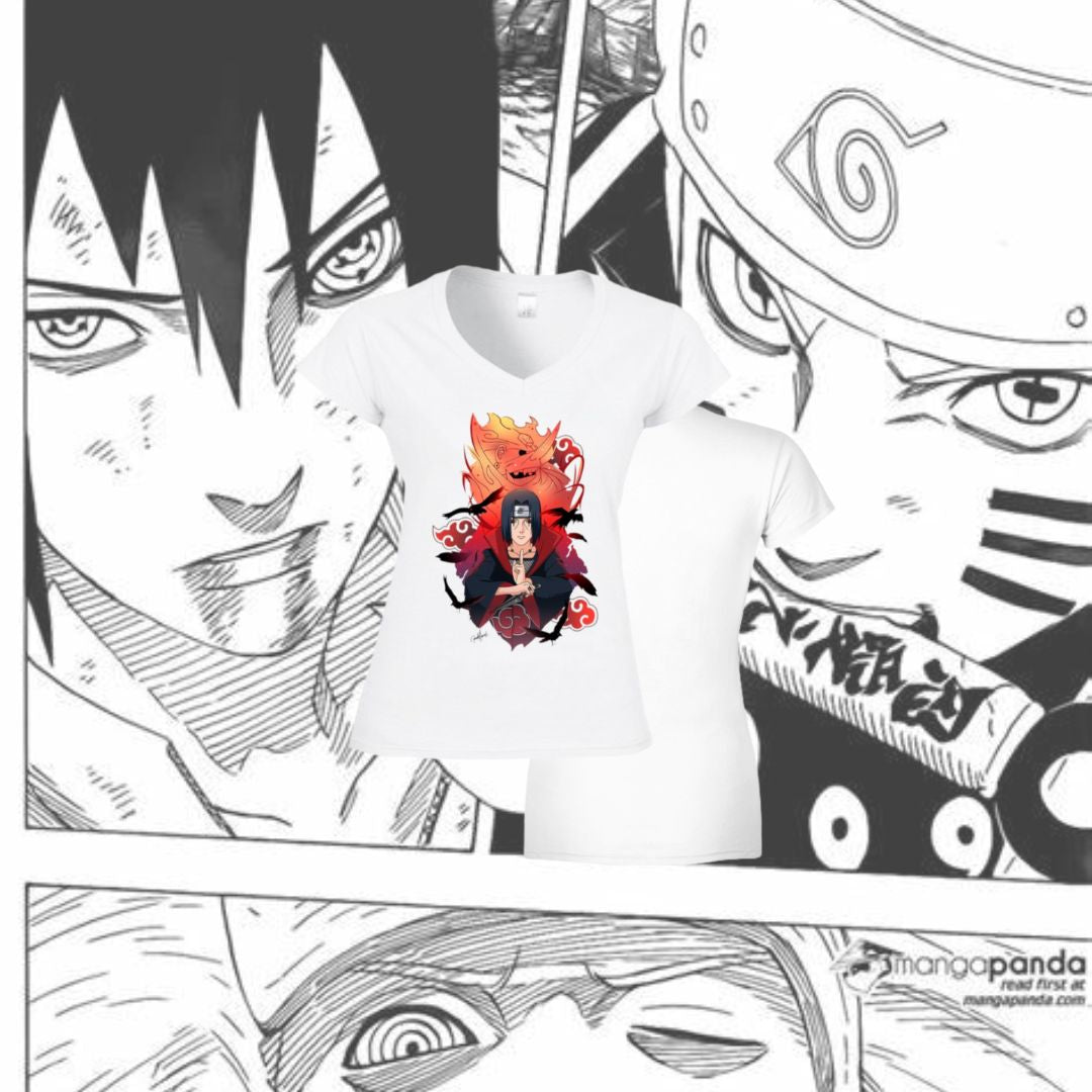 T-Shirt  Scollo V  Itachi Susanoo