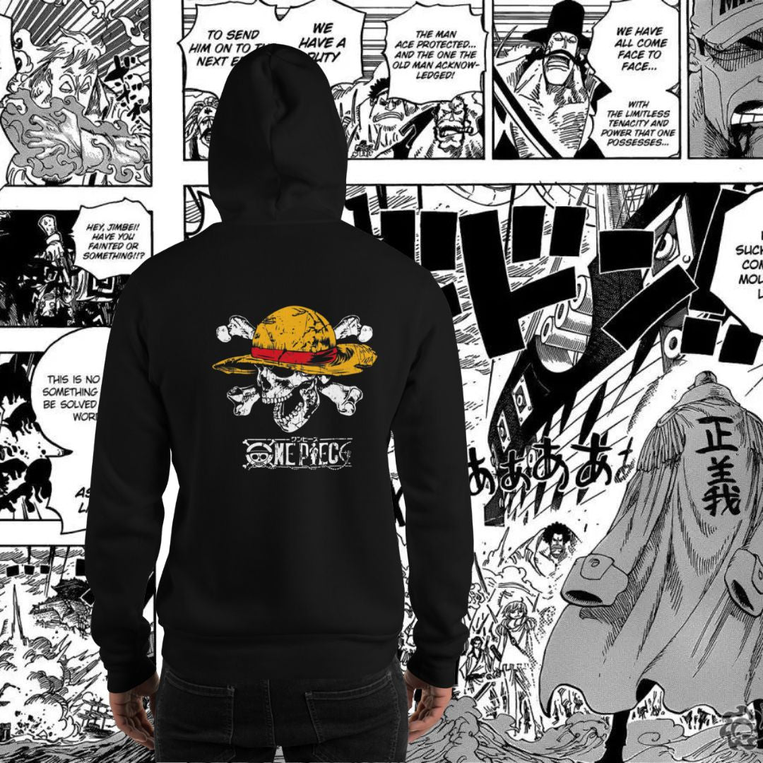 Felpa con cappuccio Teschio One Piece