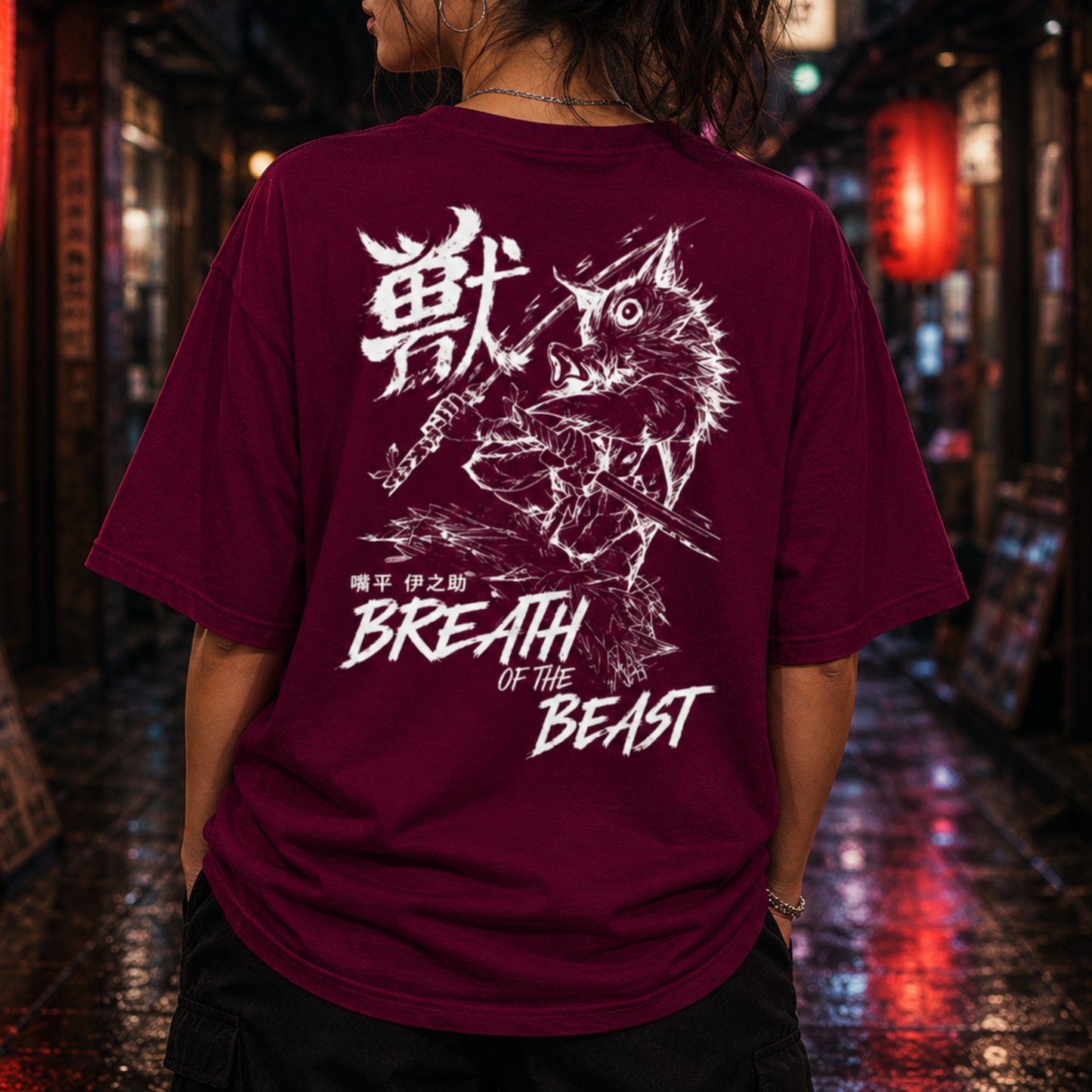 1-Inosuke Hashibira T-shirt - Anime Demon Slayer