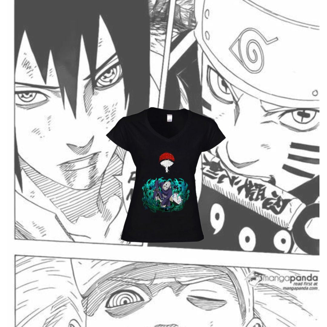 T-Shirt Donna Scollo V Obito Uchiha