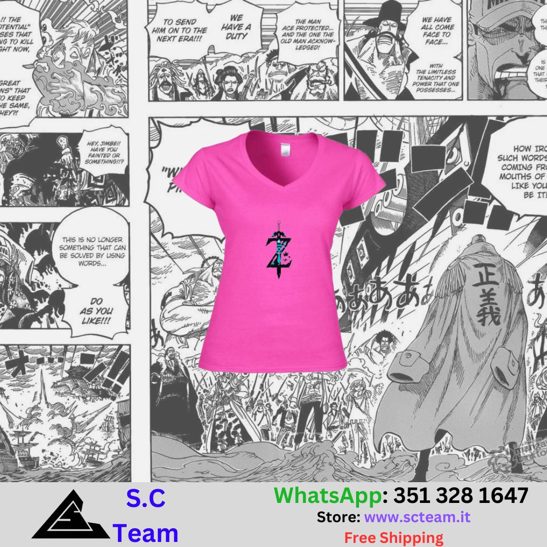 T-Shirt Donna Scollo V  The Legend of Zelda