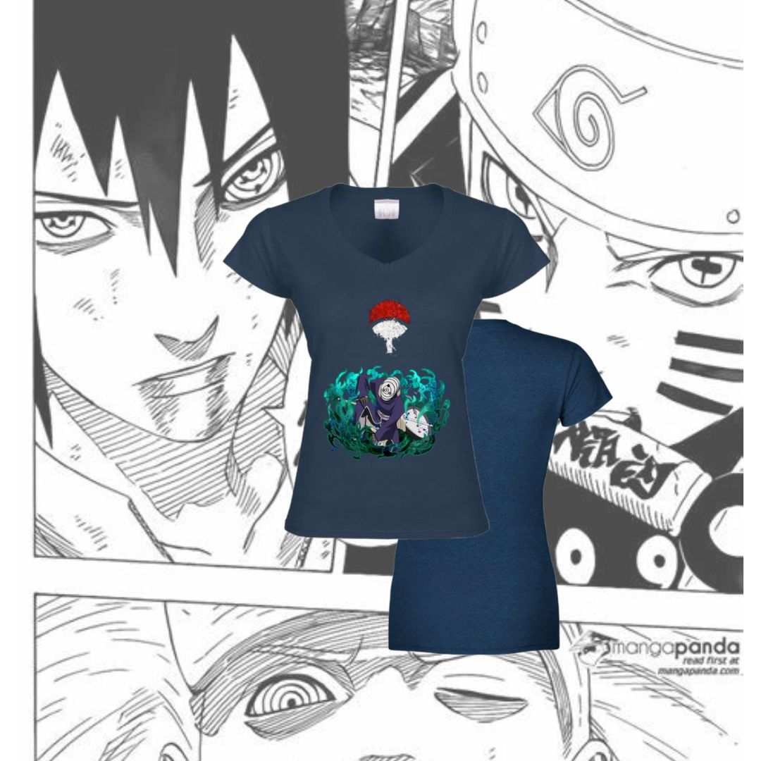 T-Shirt Donna Scollo V Obito Uchiha