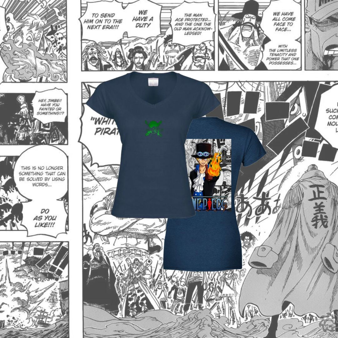 T-Shirt Donna Scollo V  Sanji One Piece